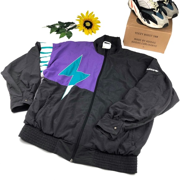 vintage 80s adidas hip hop run dmc style hoodies oversized puffer track bomber jacket